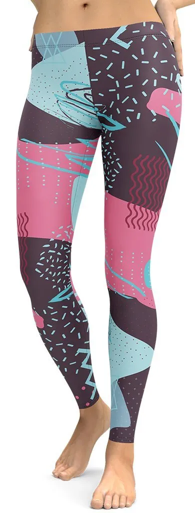 Abstract Print Leggings