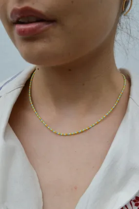 Atelline Miyuki Green Bead Necklace