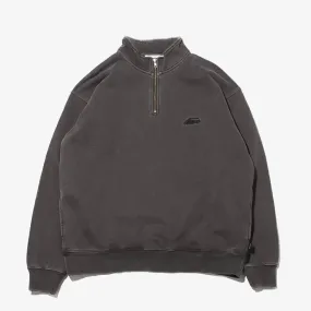 ATMOS PIGMENT DYED HALF ZIP SWEATSHIRT