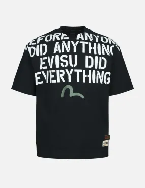 Brand Motto and Seagull Print T-Shirt