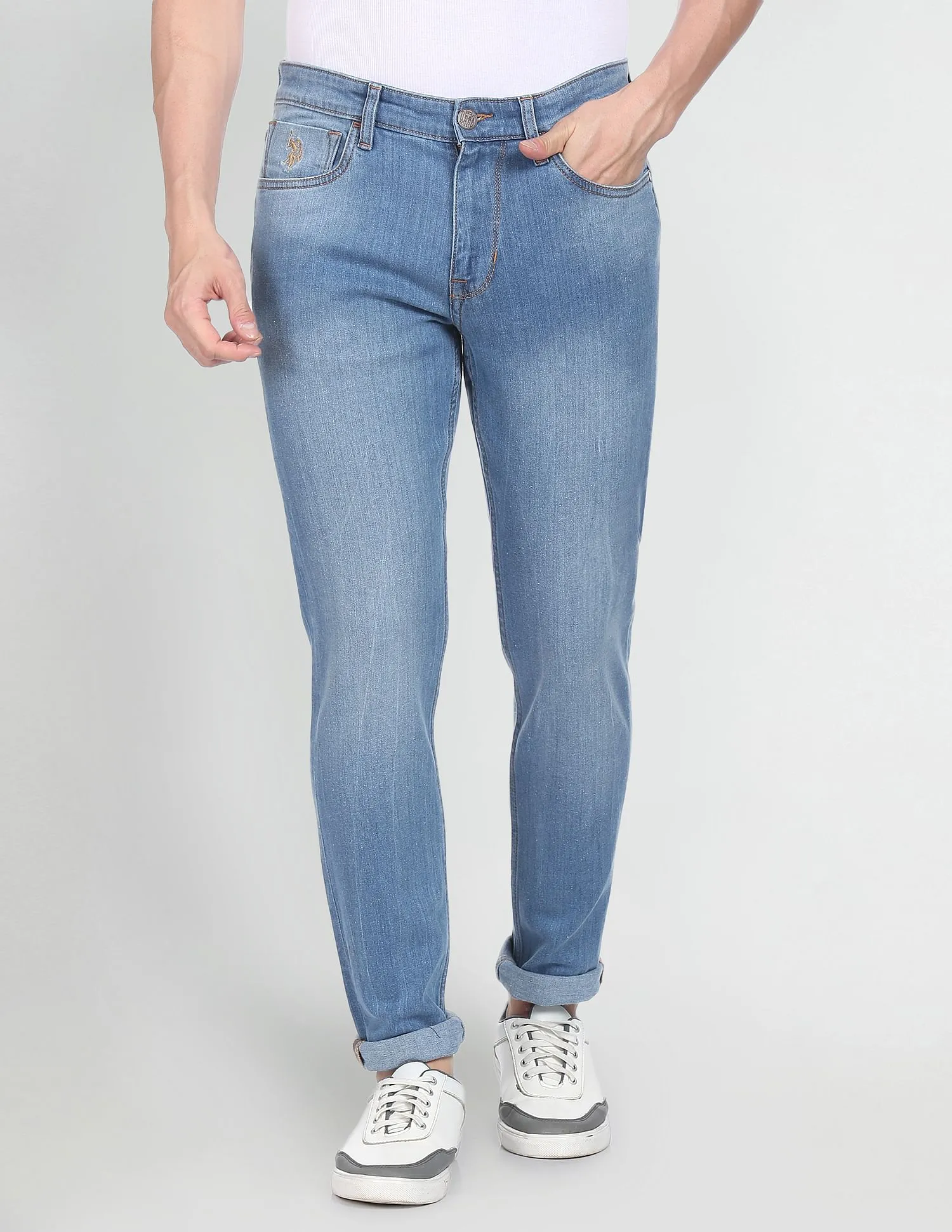 Brandon Slim Tapered Fit Stone Wash Jeans