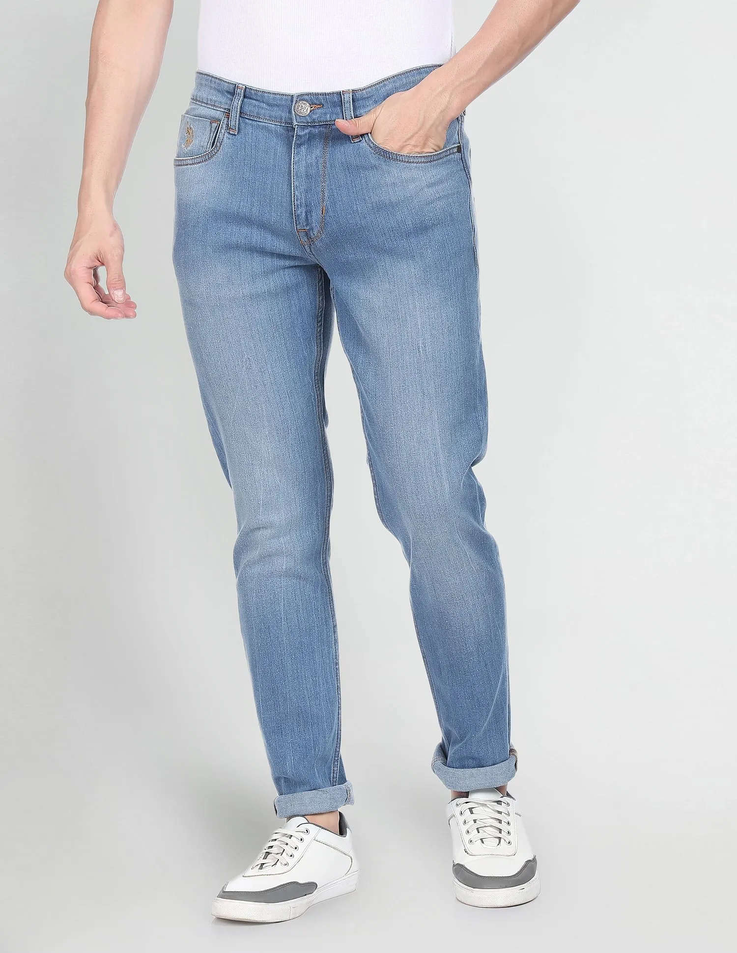 Brandon Slim Tapered Fit Stone Wash Jeans