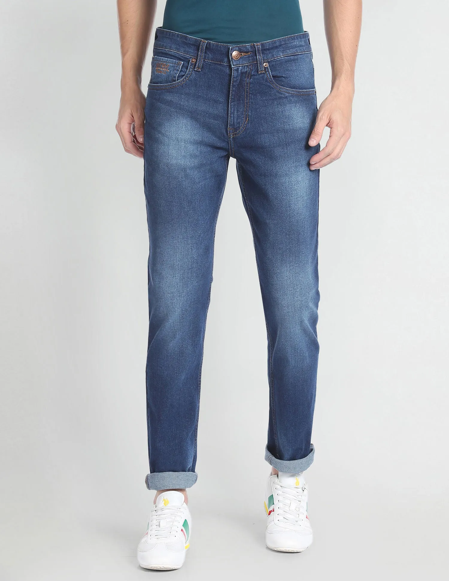 Brandon Slim Tapered Stone Wash Jeans