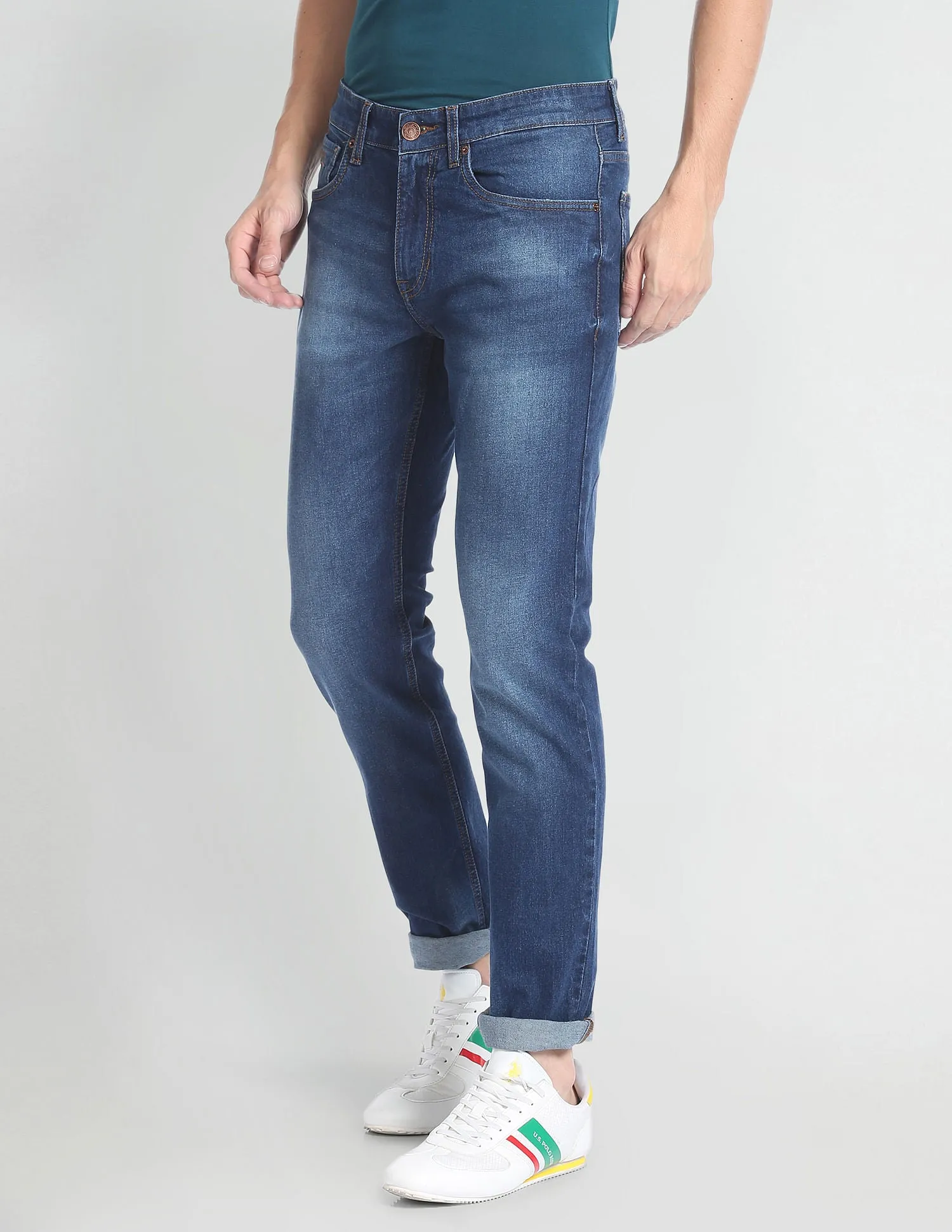 Brandon Slim Tapered Stone Wash Jeans