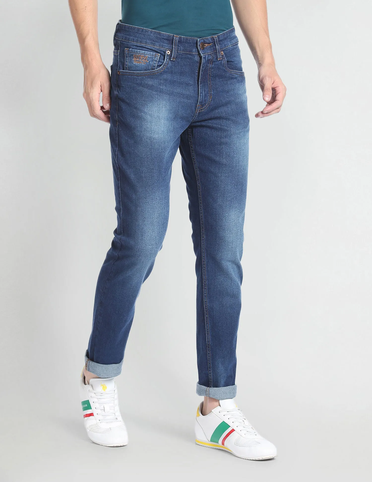 Brandon Slim Tapered Stone Wash Jeans