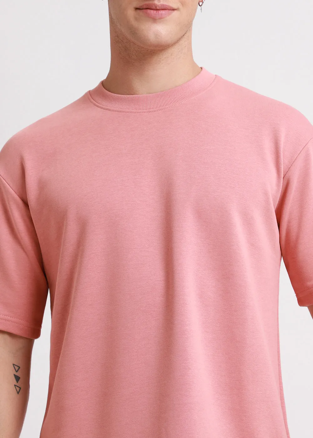 Brio Pink Oversized Basic T-shirt