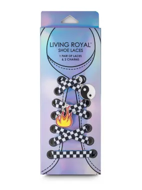 Checker Shoelaces   Charm Set