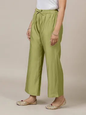 Fiza x Rozaana | Straight Pant in Pista Green