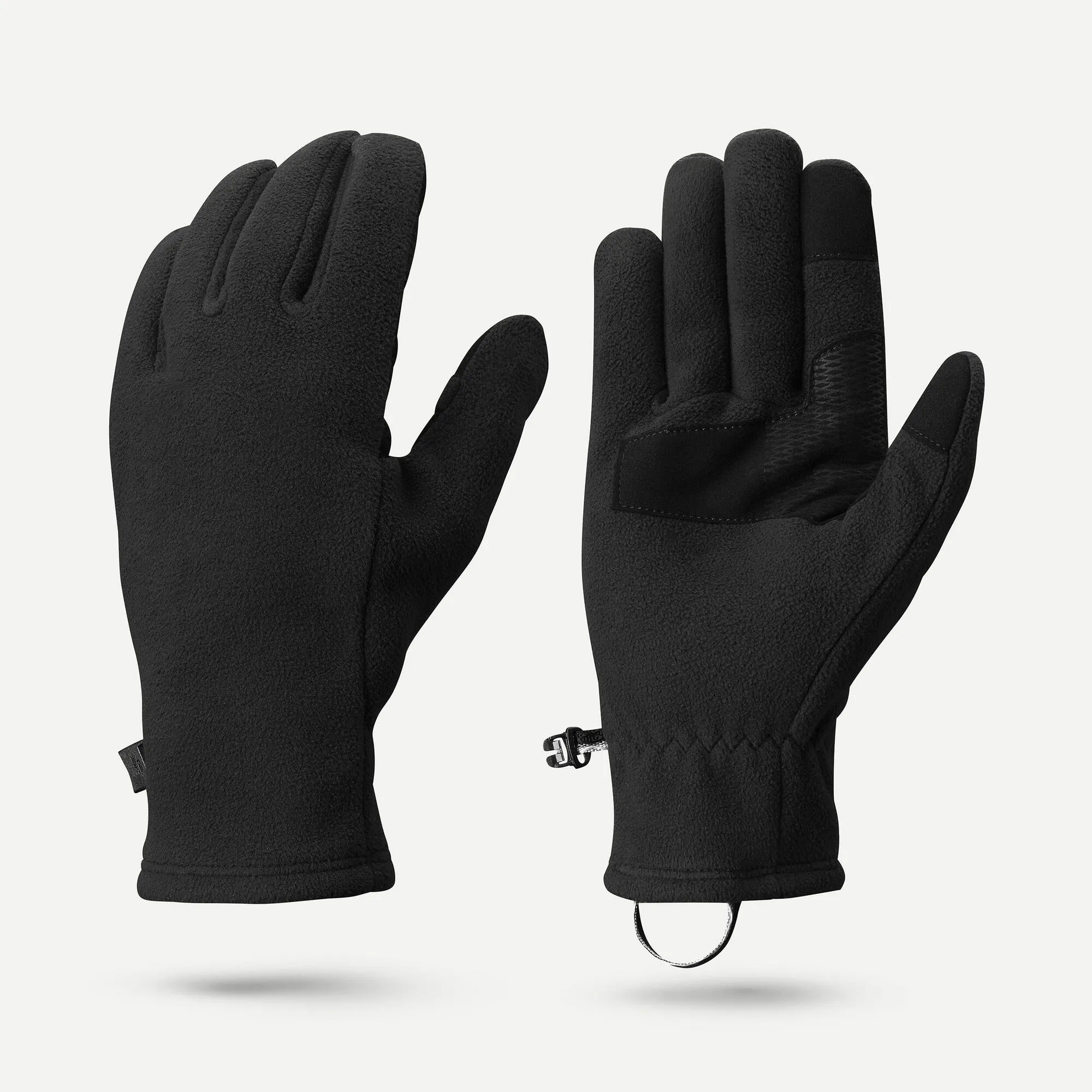 Forclaz Adult mountain Backpacking fleece gloves - MT500 Black