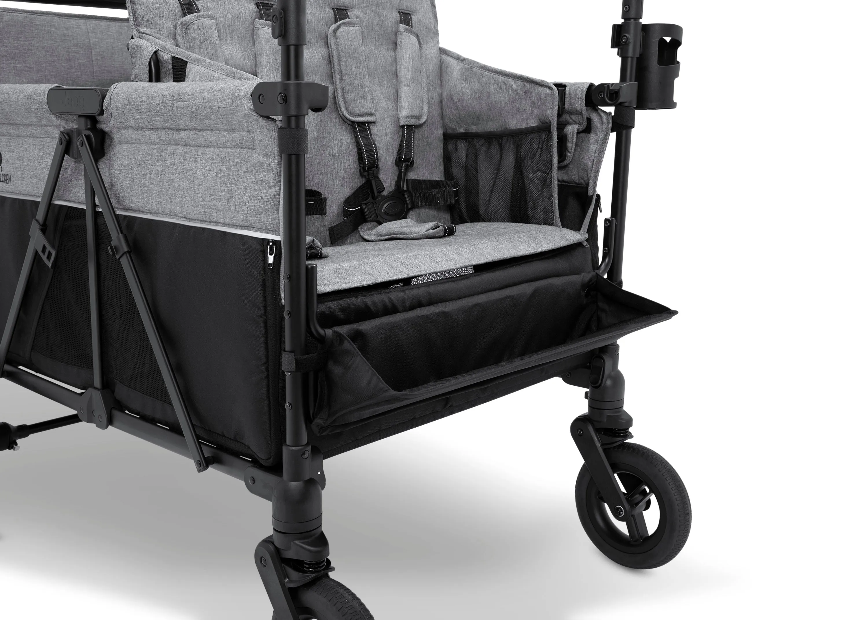 Jeep Wrangler Deluxe 4 Seater Stroller Wagon with Cooler Bag