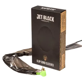 Jet Black - 2x24" Eco-Friendly Clipcord Sleeves - 200 ct.