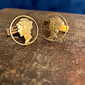 Liberty Gold Vermeil Cufflinks