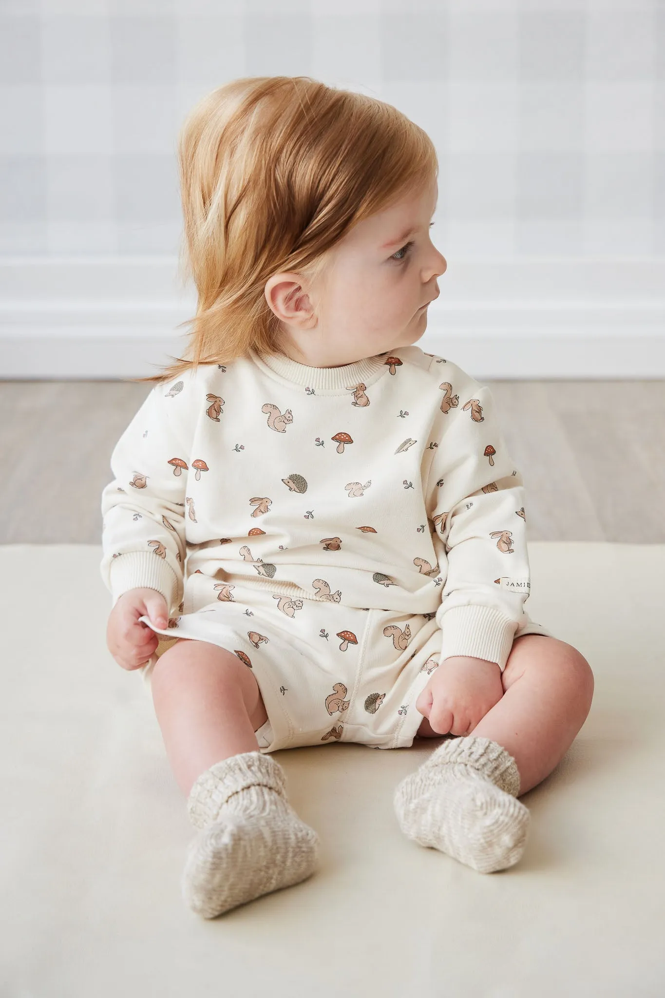 Organic Cotton Jalen Oversized Jumper - Woodland Friends