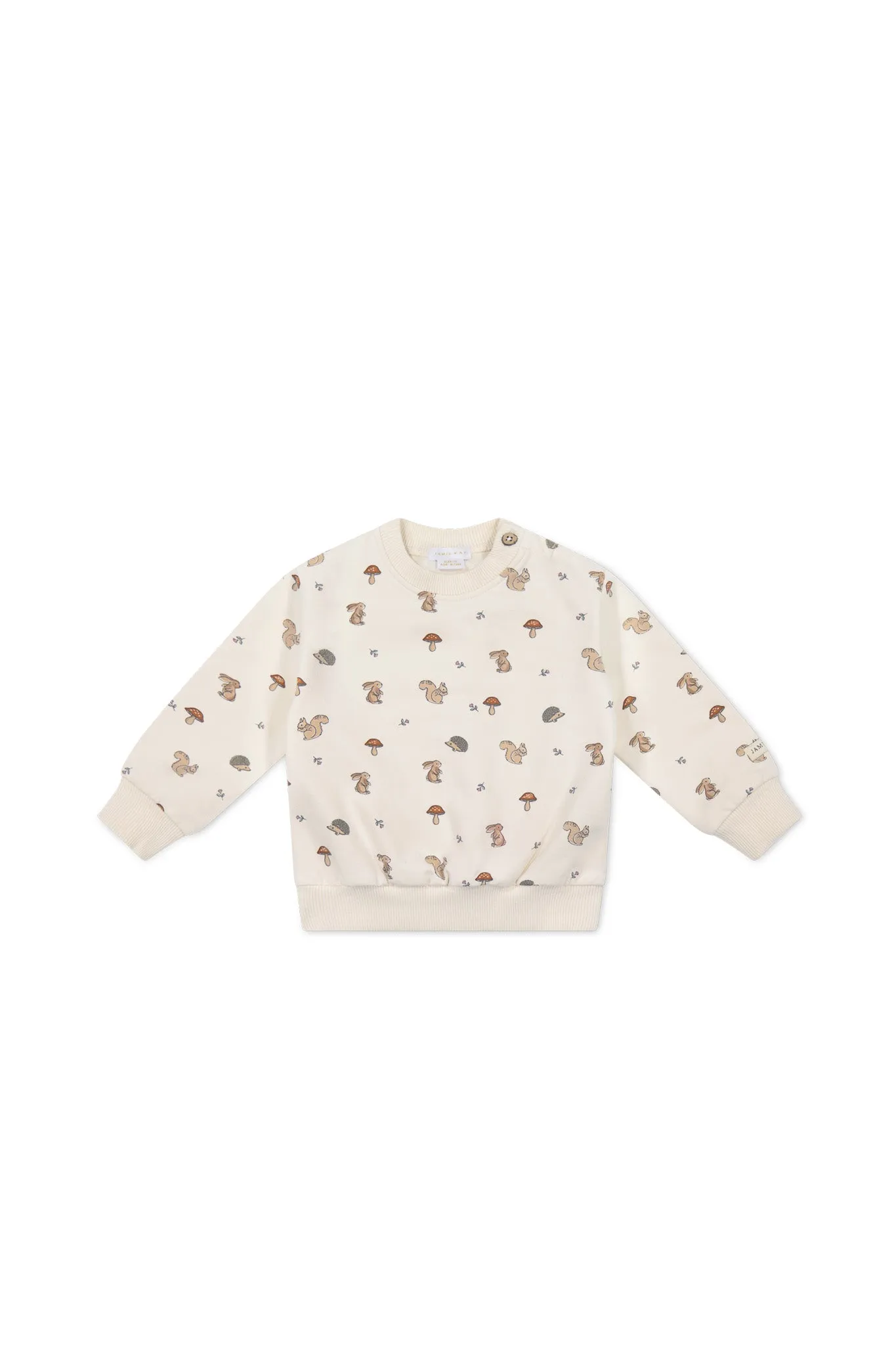 Organic Cotton Jalen Oversized Jumper - Woodland Friends