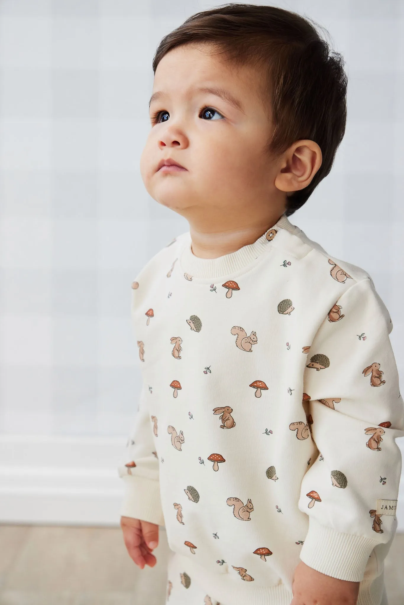 Organic Cotton Jalen Oversized Jumper - Woodland Friends