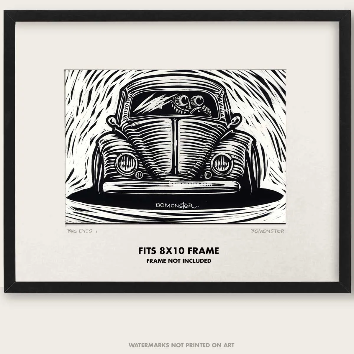 Original VW Bug Art "Bug Eyes #1"