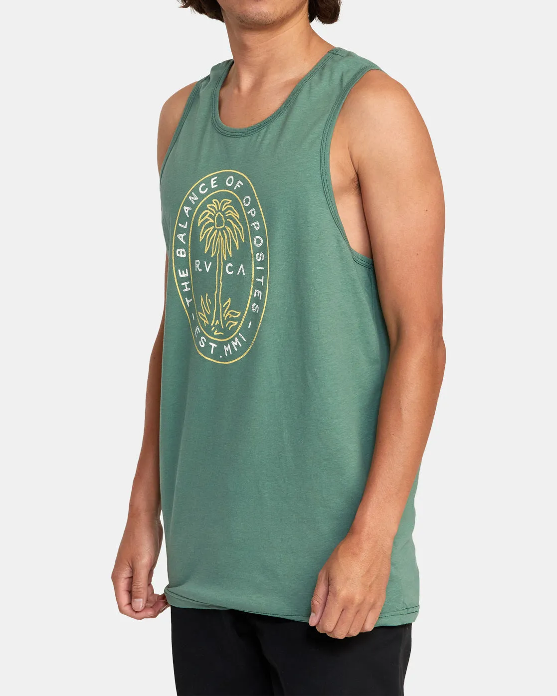 Palm Seal Tank Top - Spinach