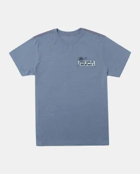 Palm Set Tee - Industrial Blue