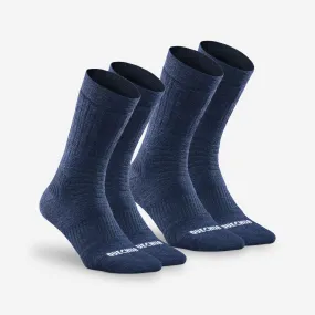 Quechua SH100 Mid Winter Hiking Warm Socks - 2 Pairs