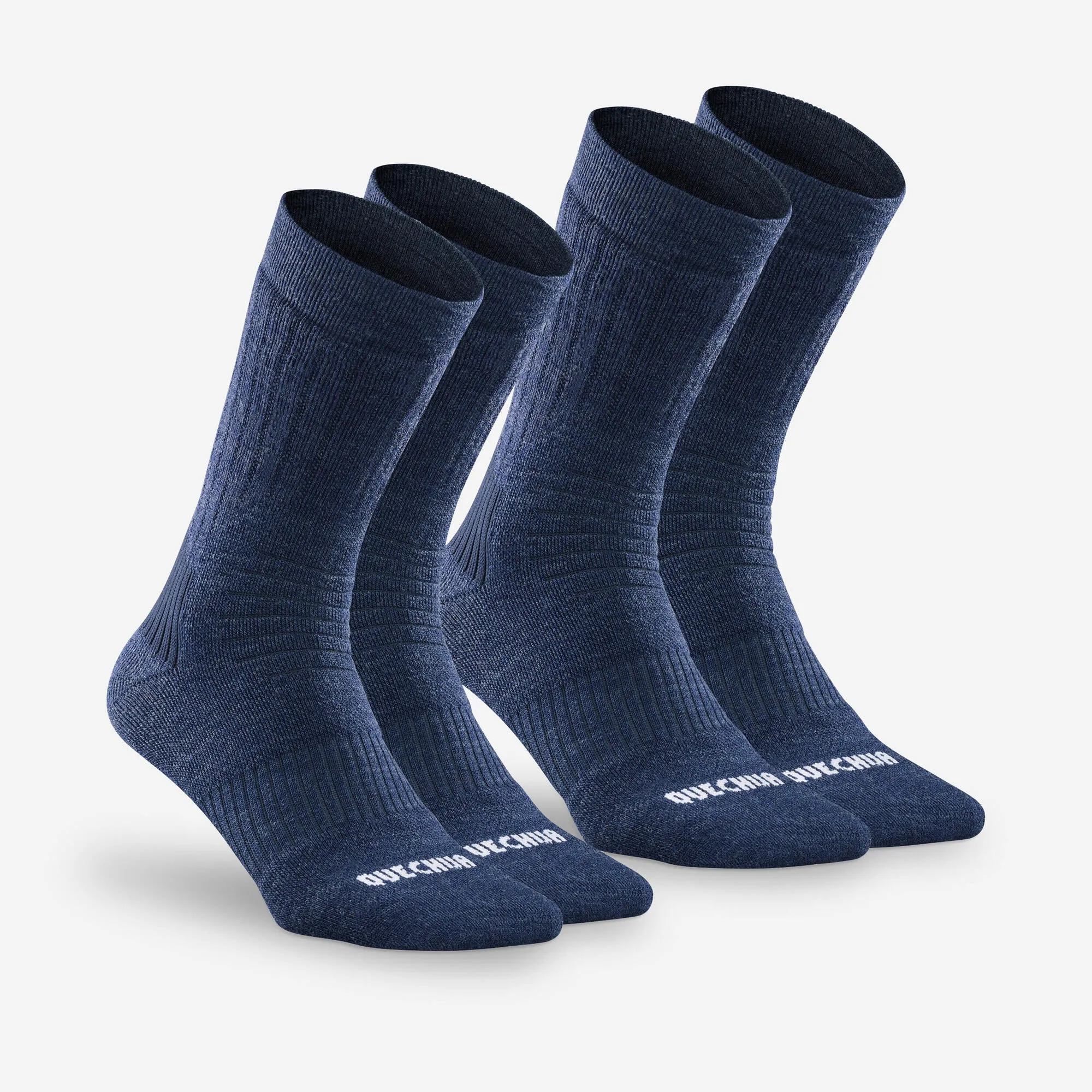 Quechua SH100 Mid Winter Hiking Warm Socks - 2 Pairs