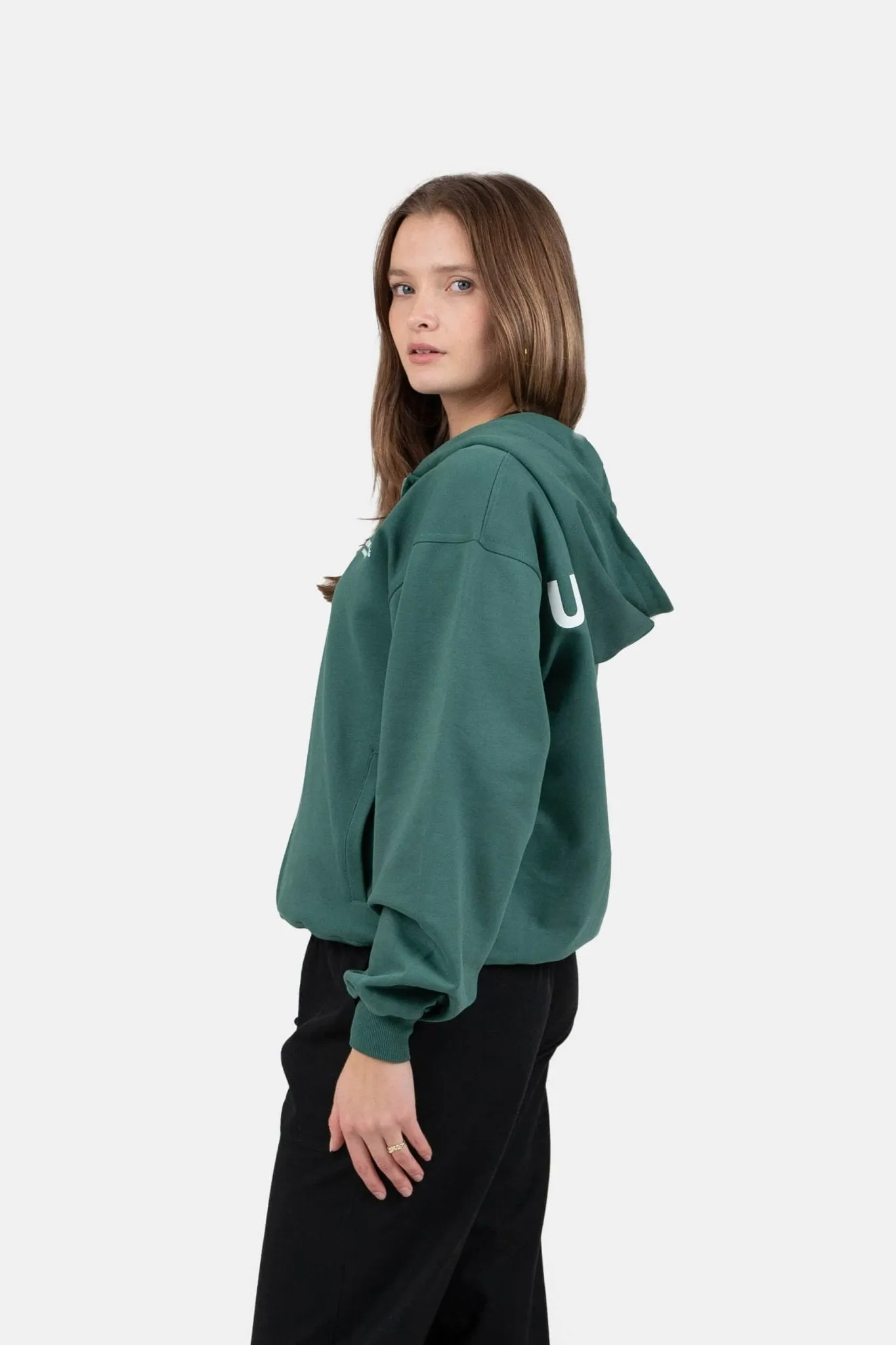 UNMARKED Zip-Hoodie Green