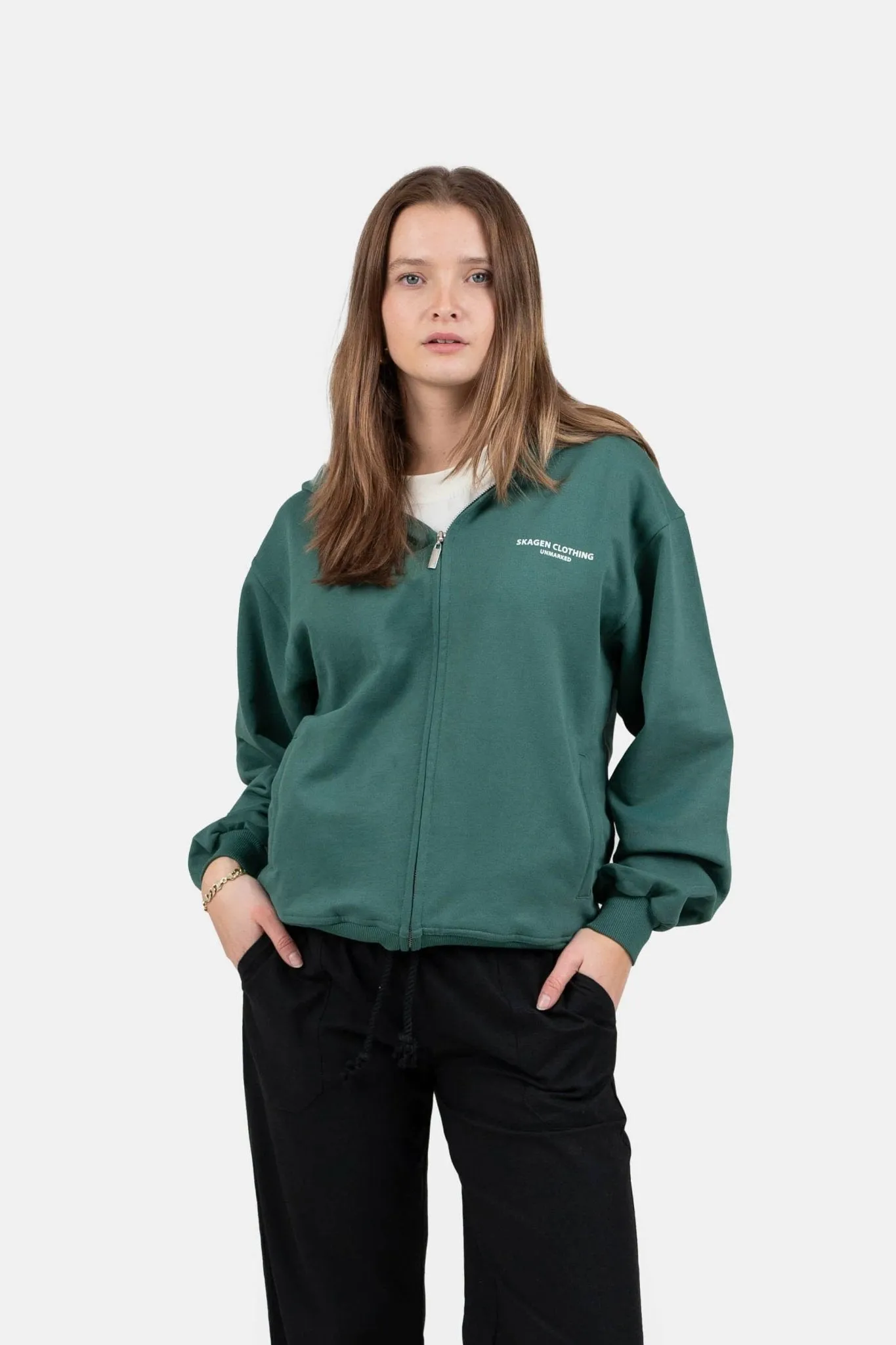 UNMARKED Zip-Hoodie Green