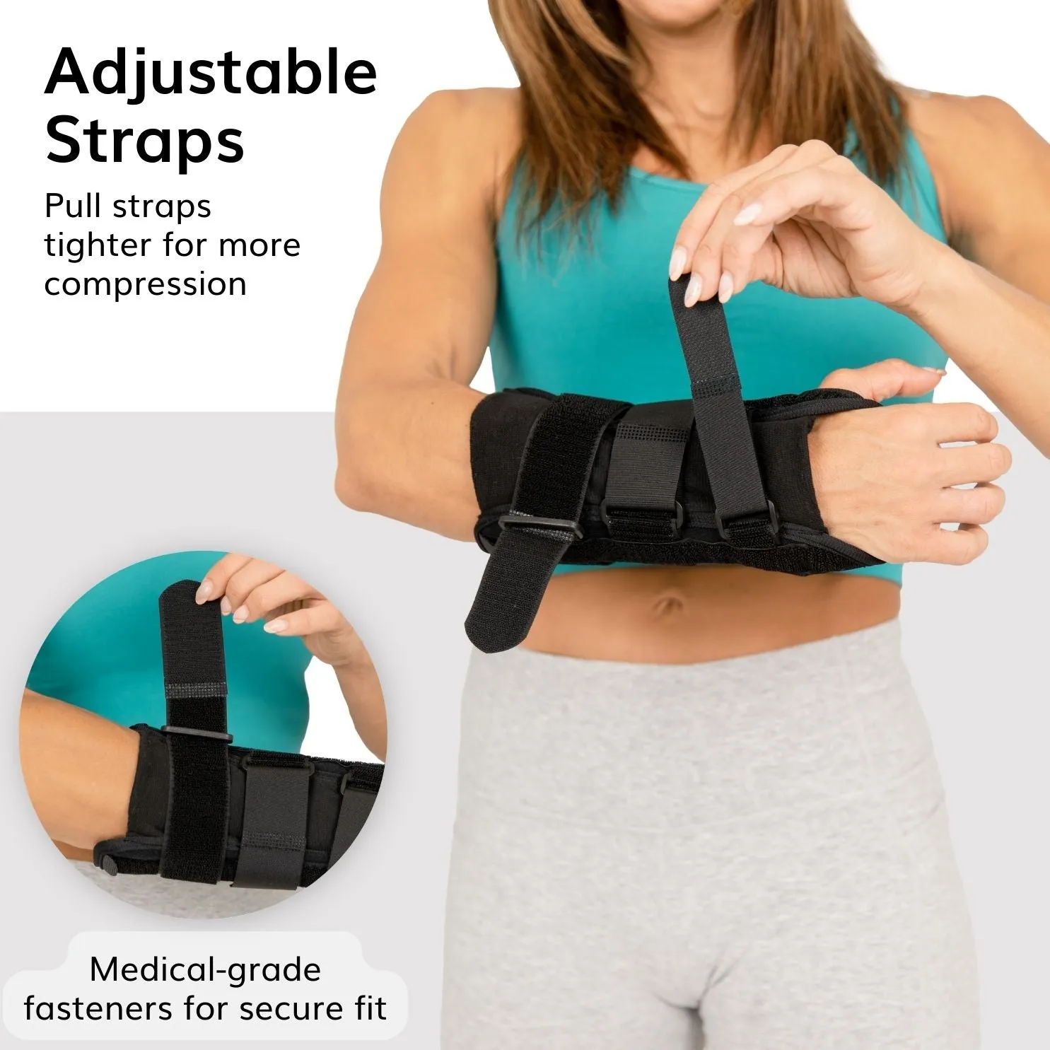 Volar Wrist Splint | Right or Left Hand Support Brace for Fracture Pain and Carpal Tunnel Relief